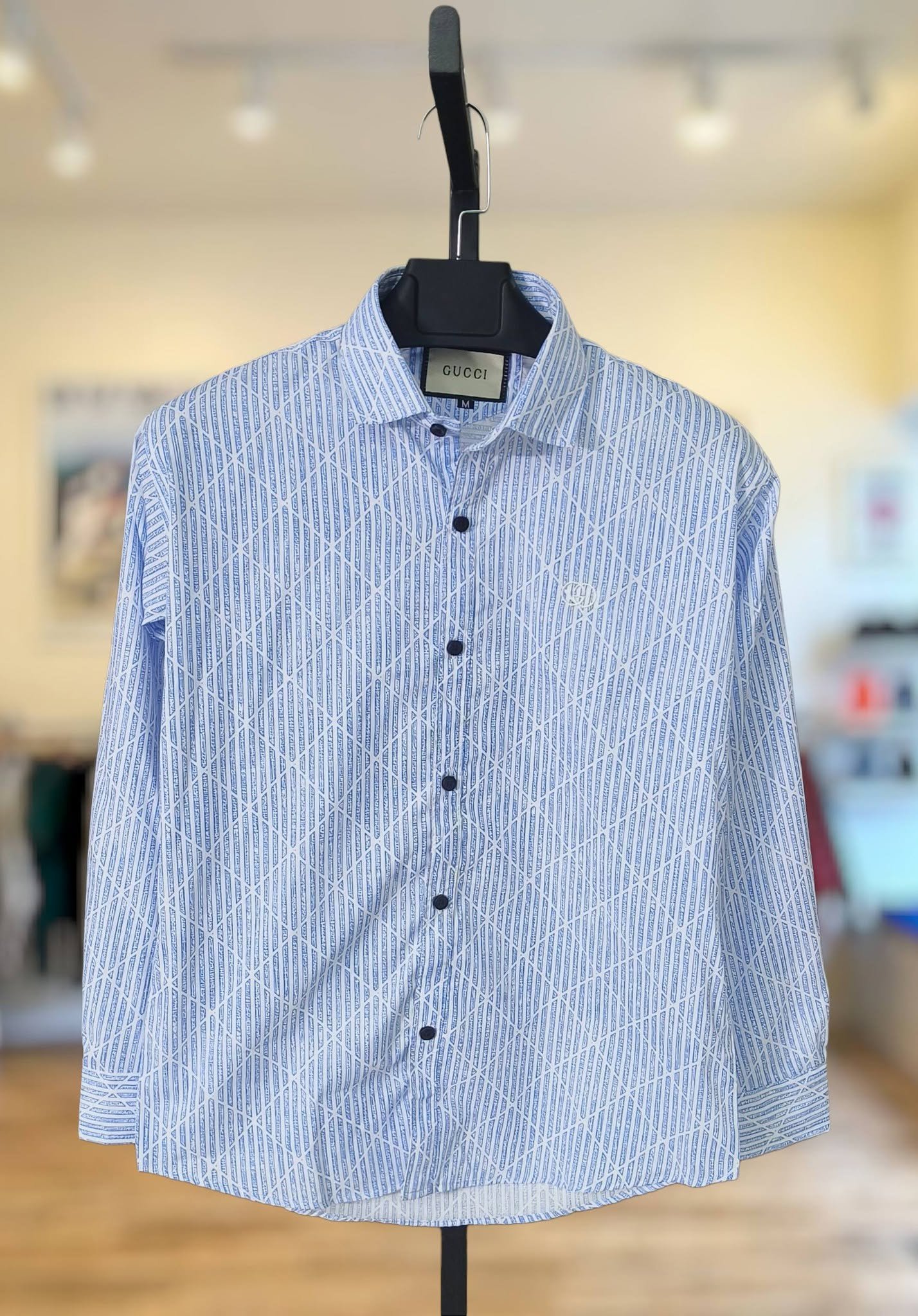 Light Blue Textured Shirt